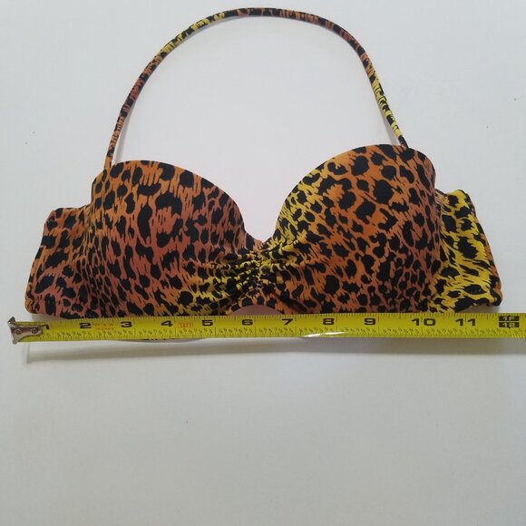 Victoria's Secret Swim Bikini Top Animal Print Size 34B - Picture 2 of 6